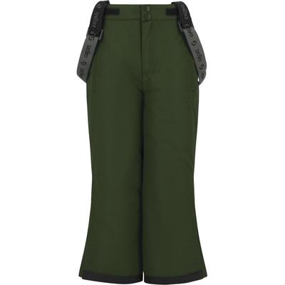 Skihose ZIGZAG "Soho", Kinder, Gr. 104, EURO-Größen, grün (dunkelgrün, meliert), 88% Polyester, 12% Elasthan, unifarben, casual, lang, Hosen, mit abnehmbaren Hosenträgern Image