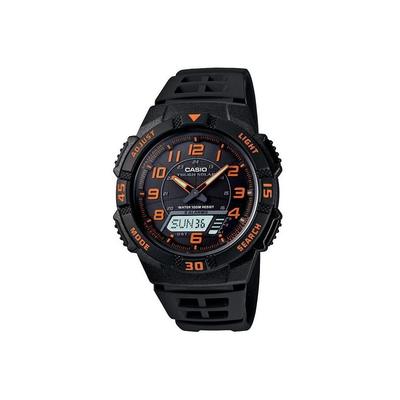 Casio Outdoor Self Charging Solar Power-Analog/Digital-100m Water Resistant Black/Orange AQS800W-1B2V