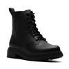 Schnürboots CLARKS "Orinoco 3 Style", Damen, Gr. 41,5, schwarz, Leder, elegant, Schuhe, Stiefel, Schnürboots mit Blockabsatz