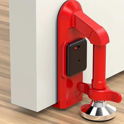 80dB Wireless Portable Door Bolt Alarm - Anti-theft Security Device for Home Travel and Personal Protection. Portable and Easy to Use. Door Sensor Alarm.