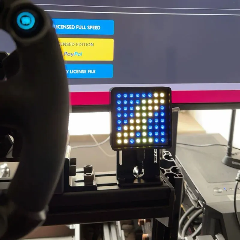 PC Simracing Spiel Dashboard Flagge Signal Licht Getriebe Display Für Logtiech G29 G27 Thrustmaster T300 Für SIMAGIC MOZA FANATEC Image