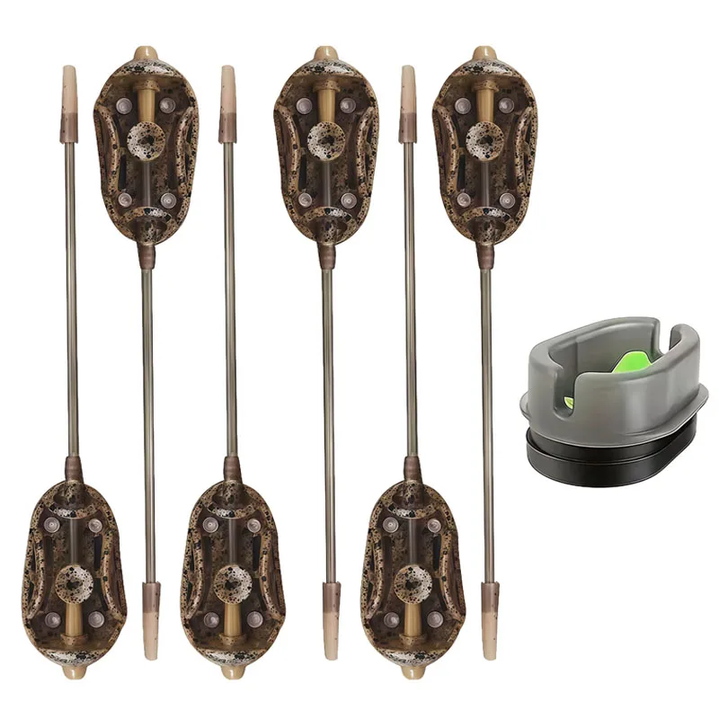 YOTO Karpfen-Feeder (1 Stück/2 Stück/3 Stück/5 Stück Optionen): Langfutter-Anti-Tangling-Design mit schnellem Gewichtswechsel (20 g–60 g, 5 Größen)