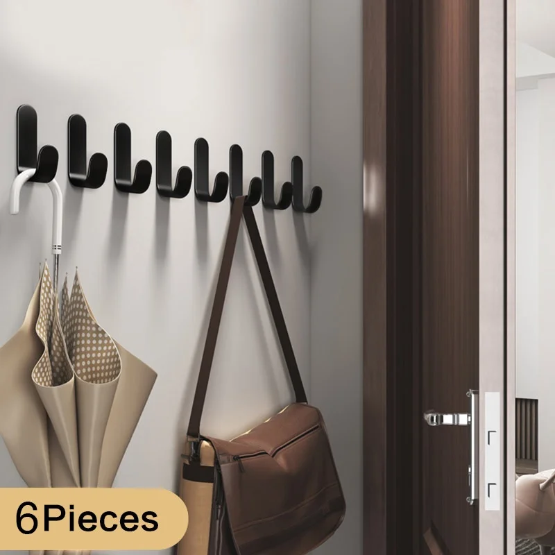 Kein Bohren, starker, selbstklebender Haken, wasserdicht, selbstklebend, zum Aufhängen, für Badezimmer, Handtuch, Schlüsselhaken, Küchenhaken, Kleiderhaken