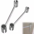 Chiave per riparazione cerniera porta a doppia testa Chiave per regolazione gap cerniera Strumento di riparazione porta in acciaio Ferramenta per mobili Cerniere Riparazione di fissaggio
