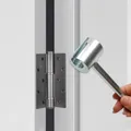 Chiave per riparazione cerniera porta a doppia testa Chiave per cerniera per risparmiare manodopera Chiave di regolazione Chiave per strumento di riparazione porta in acciaio per bullone rotondo