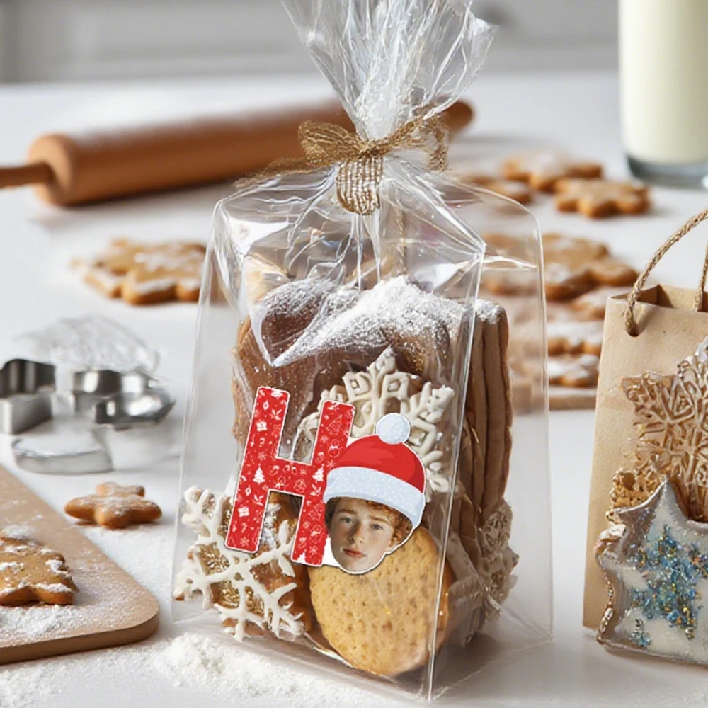Personalisierte Geschenkaufkleber mit Namen und Geburtstagsdatum, dekorative Versiegelungsaufkleber für Geburtstagsfeiern, Süßigkeiten, Pralinen und Geschenke Image