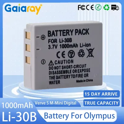 LI-30B Li-30C Camera Battery 3.7V 1000mAh Rechargeable Battery for Olympus Stylus Verve Digital S Μ-Mini Μ-Mini S Digital Camera