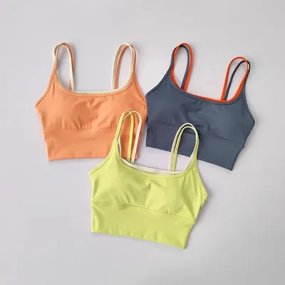 Frauen Atmungsaktive Sport-Bh Stoßfest Fitness Tops Push-Up Gym Crop Top Büstenhalter Sport Bhs Gym Workout Top Nahtlose Yoga Bh