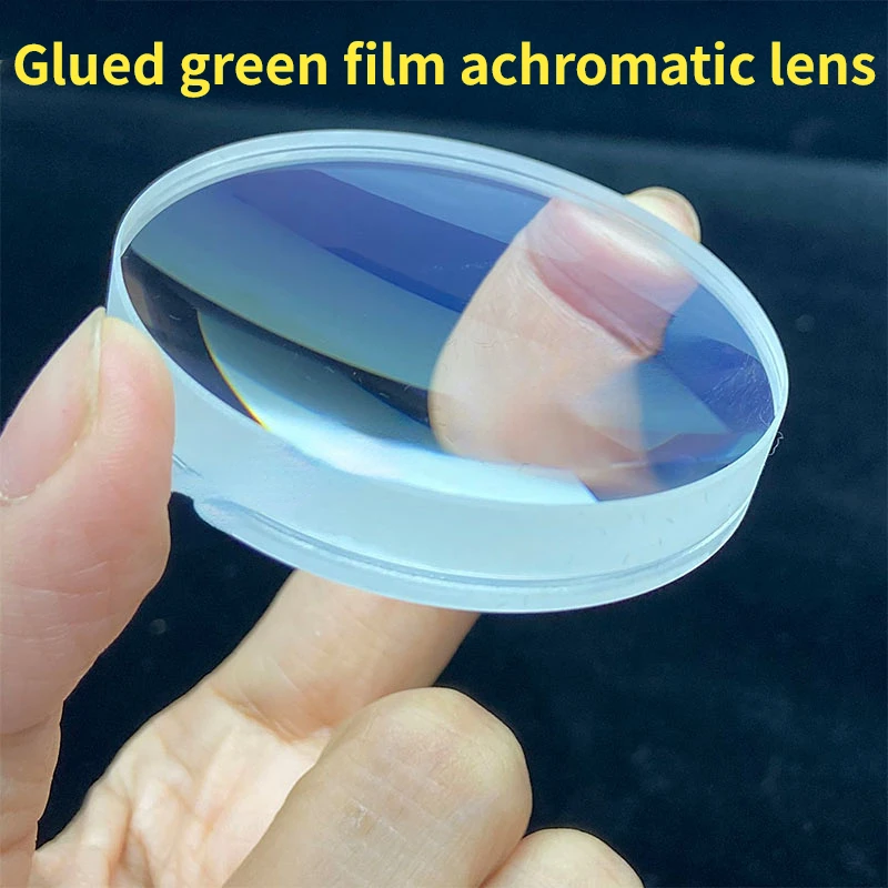 1 Stück Durchmesser. 50/51/52/53/57/58 mm Teleskop-Zement-Doppelobjektiv Achromatische optische Linse Brennweite 135 mm-987 mm Image