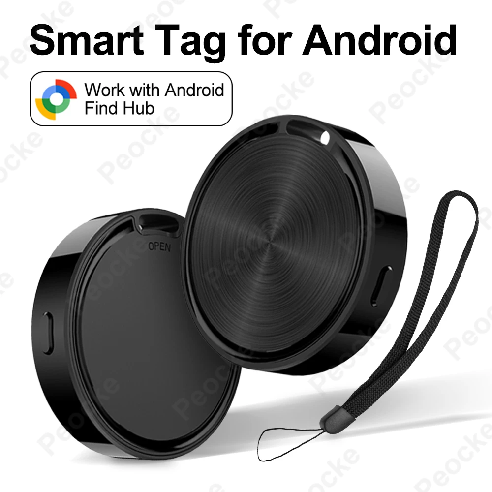 Arbeiten Sie mit Android Find Hub Bluetooth GPS Tracker Google Find Hub Airtag Schlüsselanhänger Smart Tag Smart Life Sound Security Alarm Devic Image