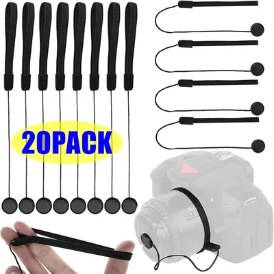 5-20PCS Camera Lens Cap Rope Anti-lost Lens Cover Cap Keeper Lanyard Strap for Canon/Sony DSLR SLR Cap Protective Rope Universal