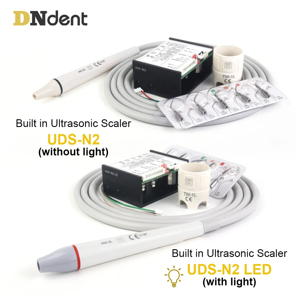 Dental Eingebauter Ultraschall-Scaler N2 N2LED Fit E*S W**dpecker HW-3H HW-5L Skalierung Handstück Tipps Zahnaufhellung Zahnmedizin Werkzeuge Image
