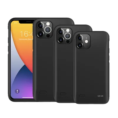 Powerbank-Akku-Ladegerät-Hülle für iPhone 11 Pro Max 12 Pro Max 12 Mini X XS Max XR 6 6s 7 8 Plus SE 2 Powerbank-Ladehülle