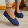 Flache Damenschuhe mit spitzer Zehenpartie, flache Schuhe für Damen, einfarbig, Slip-on-Design, lässig, atmungsaktiv, Damen-Loafer, bequeme Schuhe, Größe 36–43