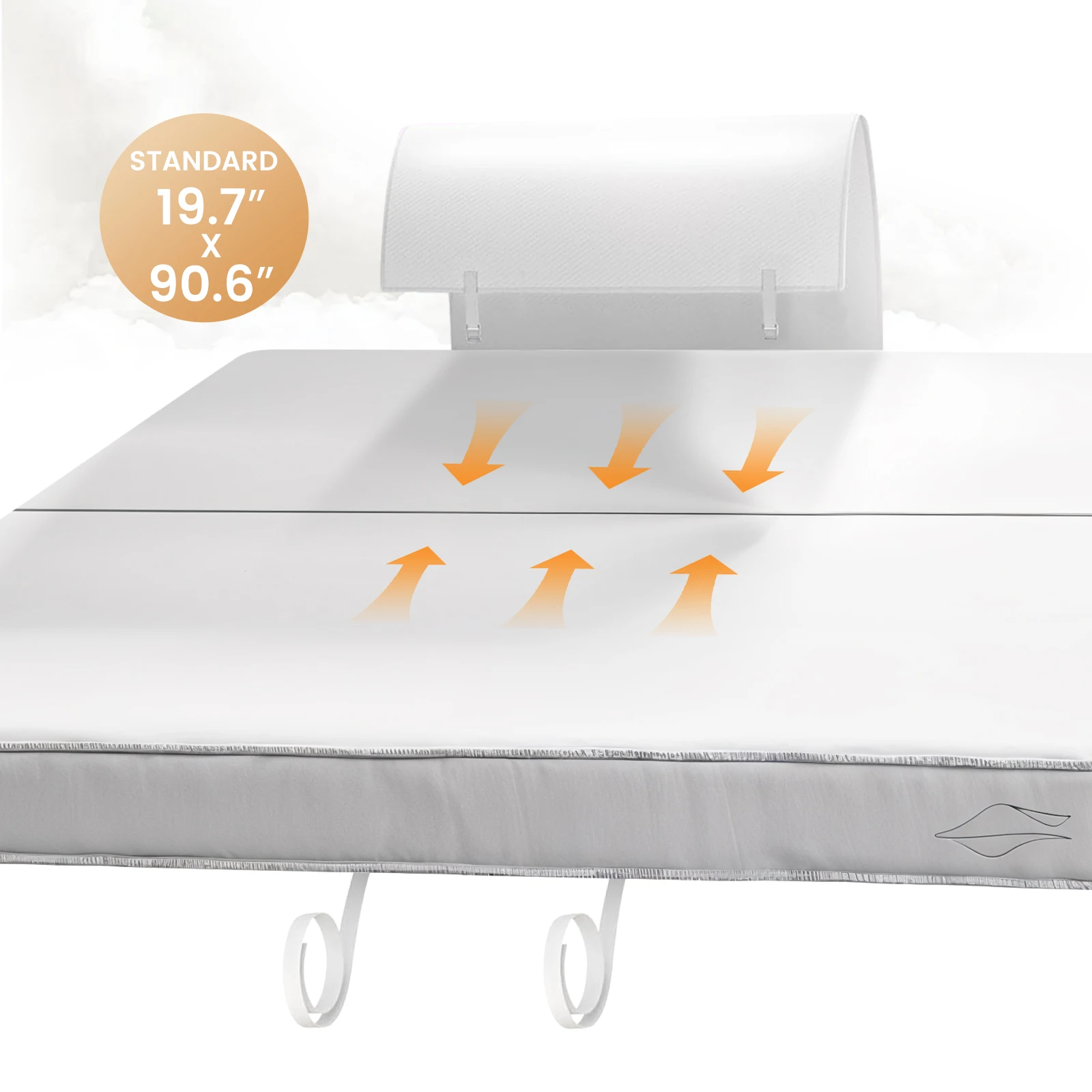 2 m Bettbrücken-Konverter-Set, Hotel-Bettlückefüller, verstellbarer geteilter Schnallenriemen, Verbindungsstück für Matratzen, 230 x 50 cm Image