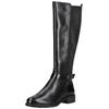 Stiefel TAMARIS "Tamaris Stiefel Leder/Synthetik", Damen, Gr. 40, schwarz, Leder, Synthetik, casual, Schuhe