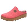 Pantoffel ROHDE "FOGGIA", Damen, Gr. 39, rot (hellrot), Filz, meliert, klassisch, Schuhe, Hausschuh, Schlappen, Clog, Homeslipper mit Profilsohle