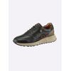 Sneaker HEINE, Damen, Gr. 39, braun (schwarz, braun), Leder, Rindsleder, Glattleder, Textil, modisch, Schuhe