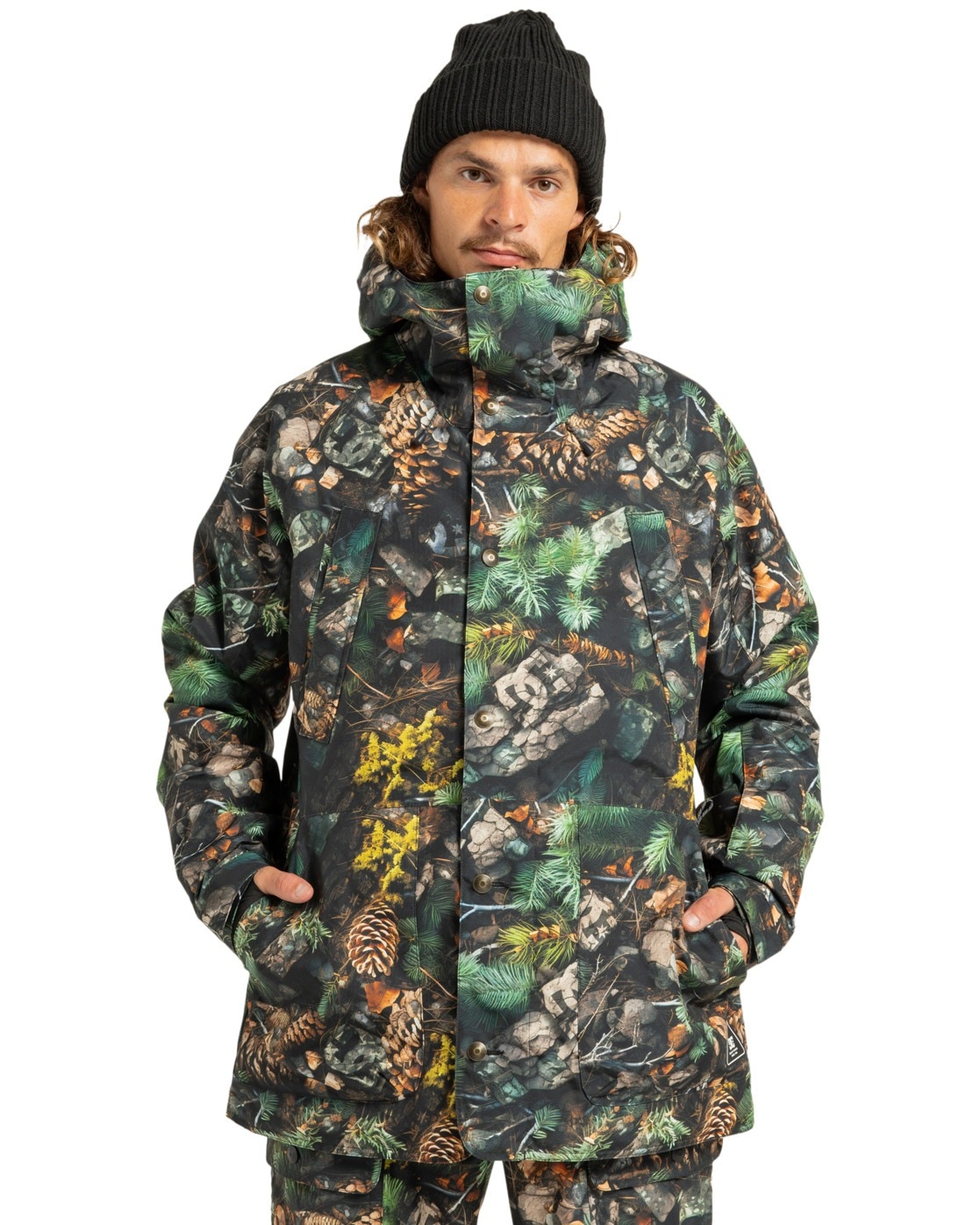 Snowboardjacke DC SHOES "Tundra 15K", Herren, Gr. L, pine photo camo, 55% Polyester, 45% Polyester, Jacken Snowboardjacke
