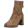 High-Heel-Stiefelette REGARDE LE CIEL "Regarde Le Ciel Stiefelette Veloursleder", Damen, Gr. 40, braun (fango), Veloursleder, casual, Schuhe