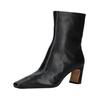 Stiefelette INUOVO "INUOVO Stiefelette Leder", Damen, Gr. 42, schwarz, Leder, casual, Schuhe