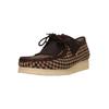 Mokassin CLARKS "Wallabee", Herren, Gr. 44, beige (beige, braun), Kunstfaser, klassisch, Schuhe, im ikonischen Design