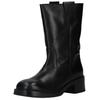 Stiefelette STEVE MADDEN "STEVE MADDEN Stiefelette Leder", Damen, Gr. 38, schwarz, Leder, casual, Schuhe
