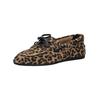 Bootsschuh INUOVO "INUOVO Halbschuhe Veloursleder", Damen, Gr. 40, braun (leopard), Veloursleder, casual, Schuhe