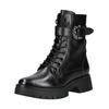 Schnürstiefelette REGARDE LE CIEL "Regarde Le Ciel Stiefelette Leder", Damen, Gr. 38, schwarz, Leder, casual, Schuhe