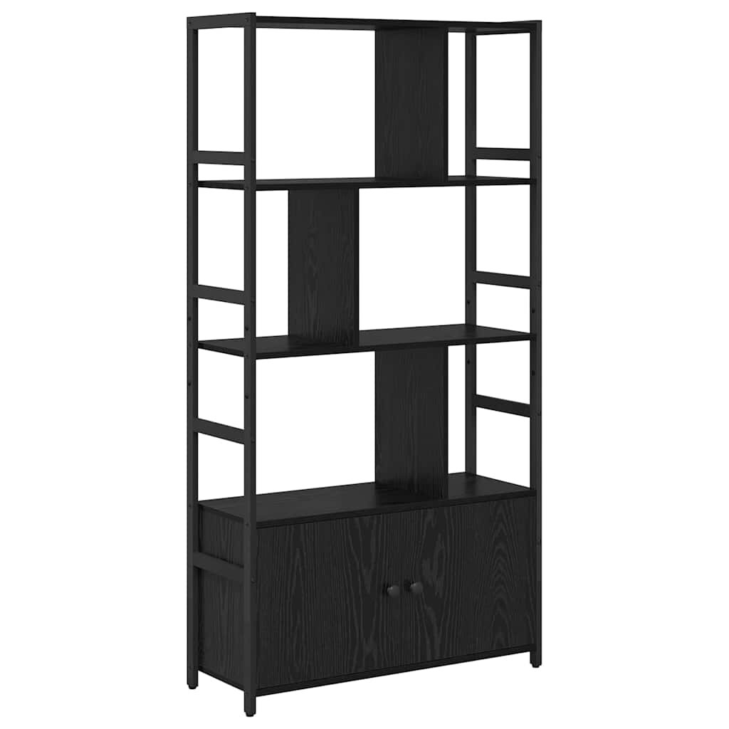 vidaXL Regal Schwarze Eiche 80 x 30 x 155,5 cm Holzwerkstoff Image
