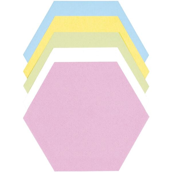 OTTO Office 500er-Pack Moderationskarten »Wabe« 18,5 x 16,2 cm 5 Farben rosa, 18.5x16.2 cm Image