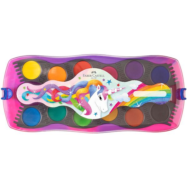 Faber-Castell (Schule) Wasserfarbkasten Einhorn blau Image