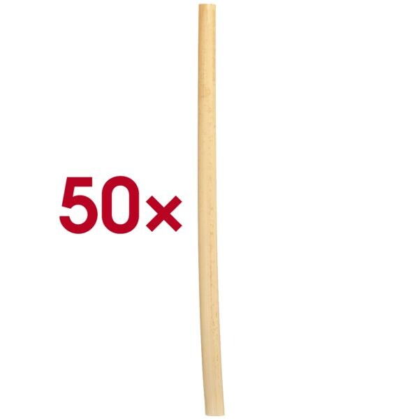 Papstar Strohhalme aus Schilf »pure Cocktail-Trinkhalme 25cm« 50 Stück grün