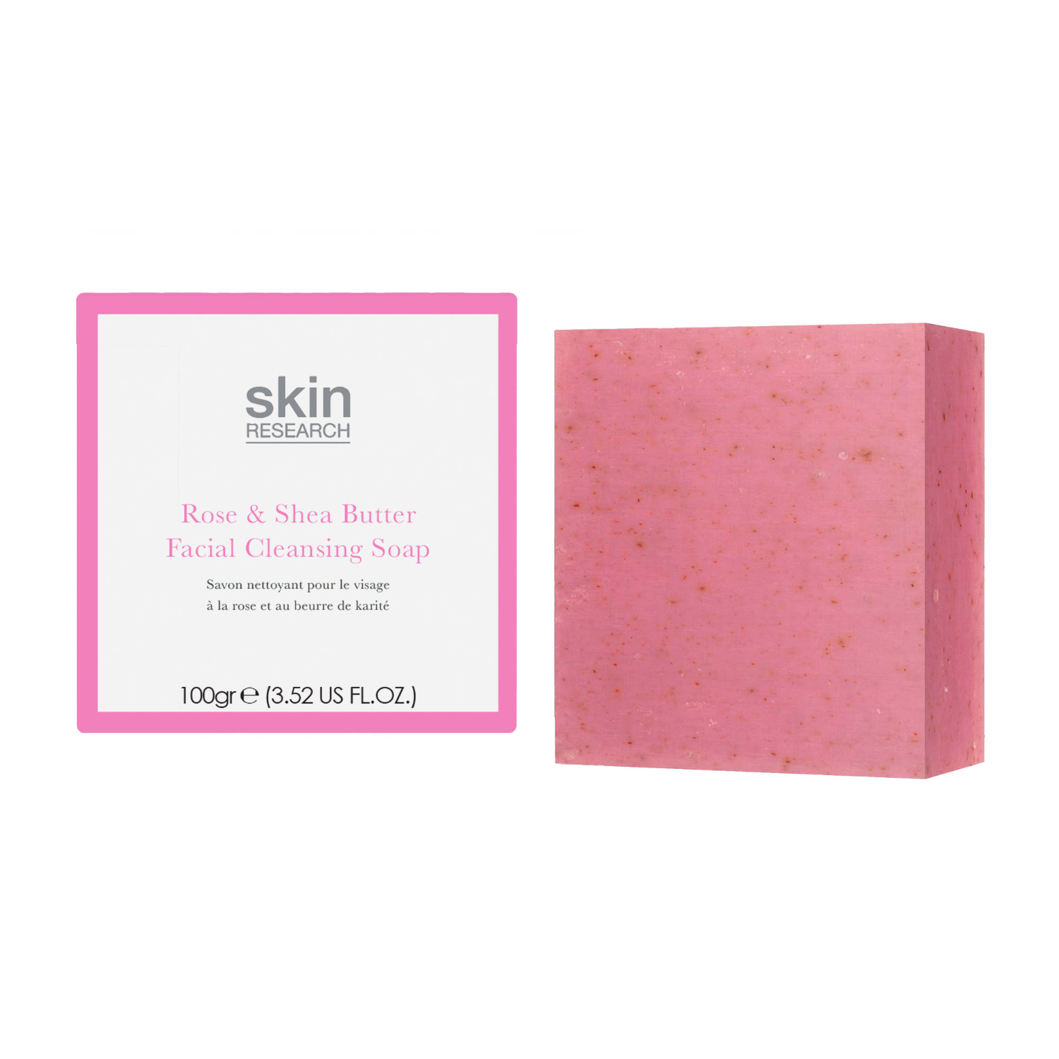 Skin Research Provence Rose Facial Cleansing Bar 100g Image