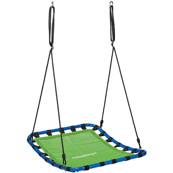 relaxdays Nestschaukel eckig grün Image
