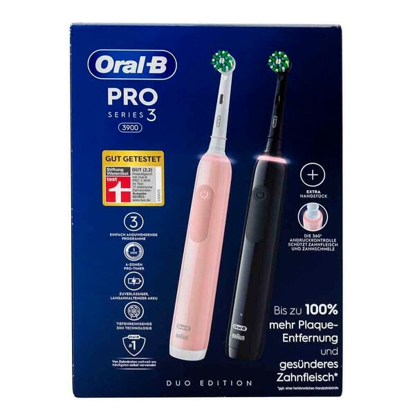 Oral-B Elektrische Zahnbürste »Pro 3 3900 Duo« 2 Stück