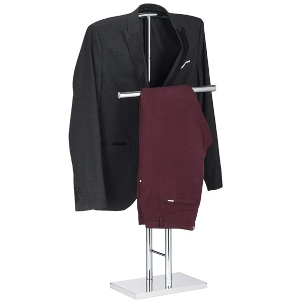 relaxdays Herrendiener chrom grau Image