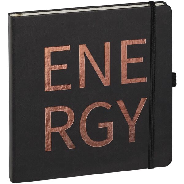 Lediberg Notizbuch »ENERGY« kariert 240 Seiten schwarz Image