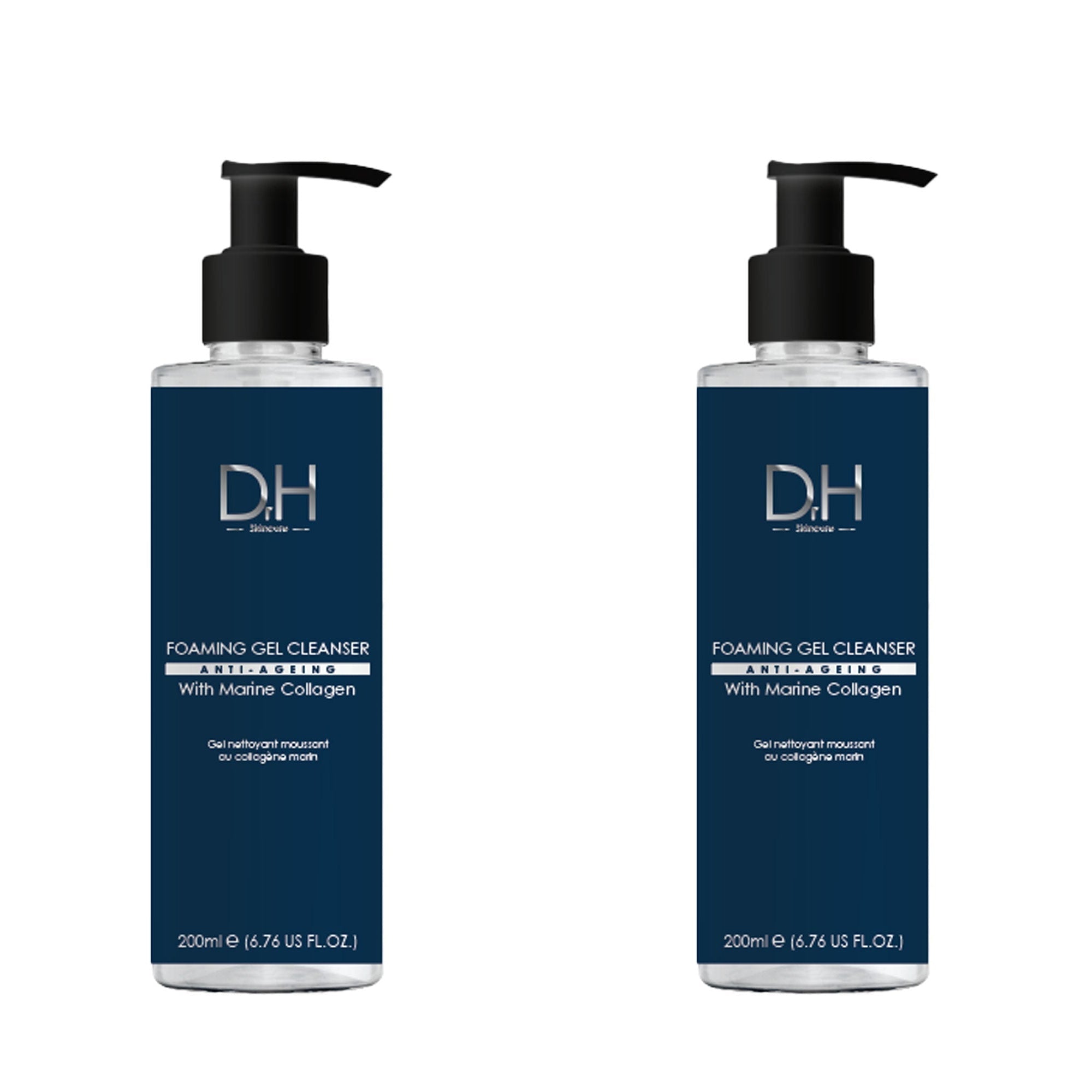 Dr H Schäumendes Gel-Reinigungsgel mit marinem Kollagen 120ml x 2 Duo-Pack Image