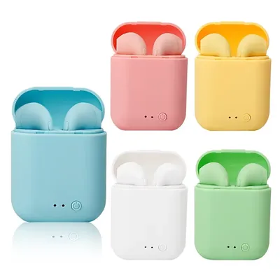 Macaron Bluetooth Headset Matte Sports Binaural Wireless tws Bluetooth Headset 5.0 Music Headphones Sports HiFi Bass Earbuds