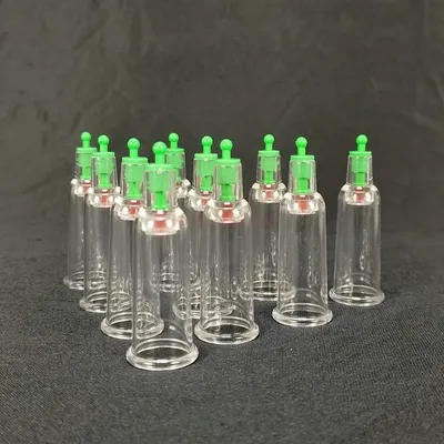 10pcs silicone cupping massage health B7 Cans Vacuum Cupping Chinese Medicine Ventosa Terapia Plastic Cup Finger Small Gas
