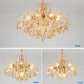 Lampadario moderno a sospensione a soffitto in cristallo a led Lampadario di lusso Lustre Soggiorno Camera da letto Decorazioni per la casa