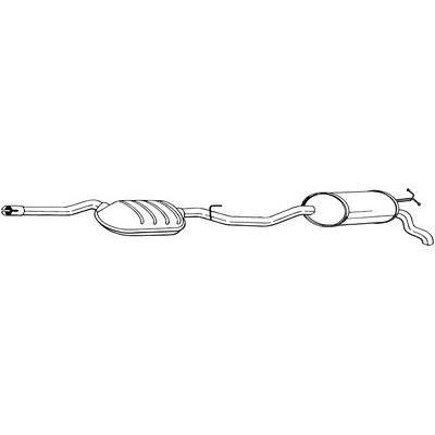 Bosal Endschalldämpfer [Hersteller-Nr. 288-291] für Mercedes-Benz Image