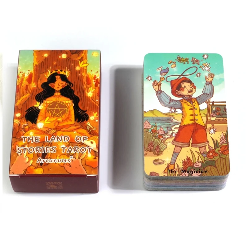 The Land of Stories Tarot Deck Oracle Cards 78 Cards English Version Fate Divination Tarot Cards Family Party Table Board Game