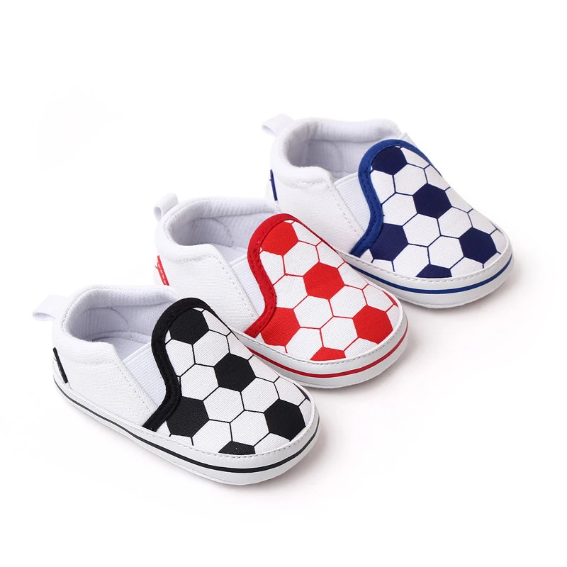 Baby Shoes Cotton Soft Fabric 0-12 Months Baby Walking Shoes Soft Soles Football Baby Foot Shoes Gift 0-12 Months Baby Socks
