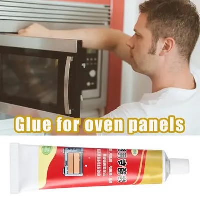 Fast Drying Oven Panel Glue 100ml High Temperature Adhesive Sealant For Oven Cooktop Microwave Metal Glass Household Appliances