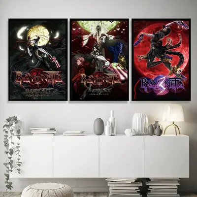 Game B-Bayonetta 3 Classic Vintage Self-adhesive Art Poster Whitepaper Prints Posters Artwork Aesthetic Art Wall Painting