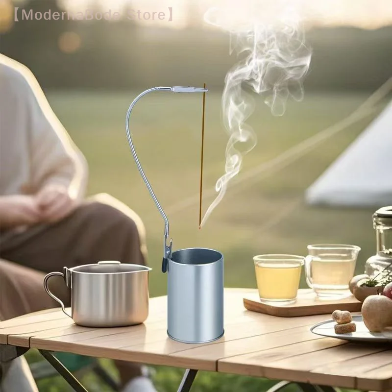 【N】10 Stück doppelköpfige Metall-Räucherstäbchenklammer, Moskito-Spulenhalter, Räuchergefäß, universelle Krokodilklemme, Duftdiffusor, Heimdekoration Image