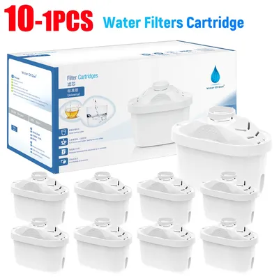 Water Filter Jug Cartridges Multiple Filtering Replacement Filter Cartridges Activated Carbon Water Filter for Home Kitchen