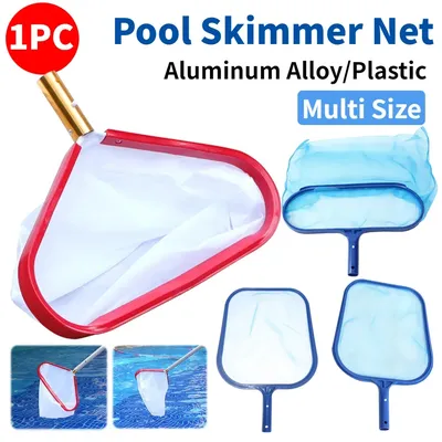 Pool Landing Net Pool Skimmer Net with Aluminium Handle Fine Mesh Pool Net Pool Leaf Skimmer Net for Cleaning Swimming Pool